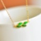 Exquisite Sterling Silver-Gold Plated Inlaid Jasper Pendant