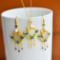 Exquisite Sterling Silver-Gold Plated Inlaid White Jade Jewelry Set