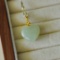 An Exquisite Sterling Silver-Gold Plated Inlaid Jade Pendant