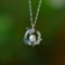An Exquisite Sterling Silver Inlaid Pearl Pendant
