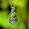 Exquisite Sterling Silver-Gold Plated Inlaid Jasper Pendant