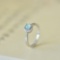 An Exquisite Sterling Silver Inlaid Jadeite Ring