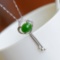 Exquisite Sterling Silver Inlaid Jasper Pendant