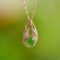 Exquisite Sterling Silver-Gold Plated Inlaid Jasper Pendant