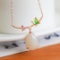 Exquisite Sterling Silver-Gold Plated Inlaid White Jade Pendant
