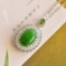An Exquisite Sterling Silver Inlaid Jasper Pendant