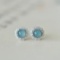 A Pair of Exquisite Sterling Silver Inlaid Jadeite Earrings