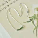 An Exquisite Sterling Silver Inlaid Jasper Pendant