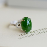 Exquisite Sterling Silver Inlaid Jasper Ring