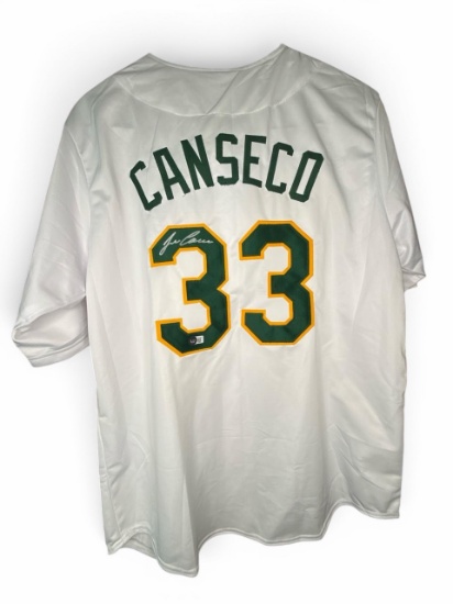 Jose Canseco Autographed Oakland A's Jersey - Beckett Authenticated