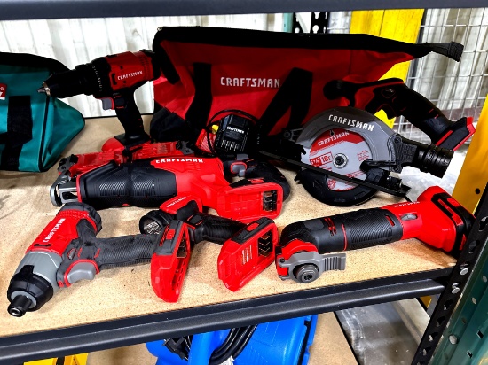 Craftsman 20V Power Tools, includes (2) Batteries and Charger