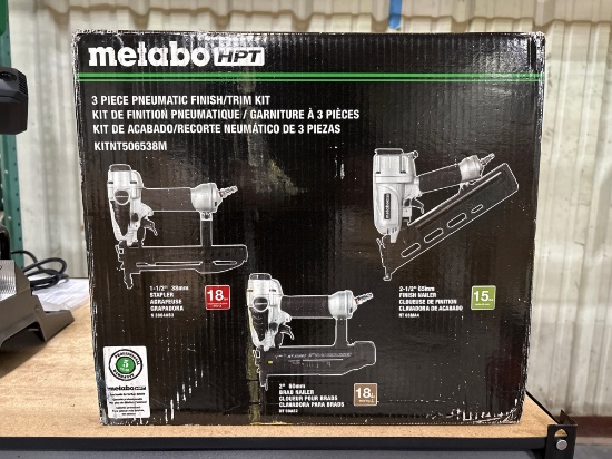 Metabo 3-piece Pneumatic Nailer Finish/Trim Kit