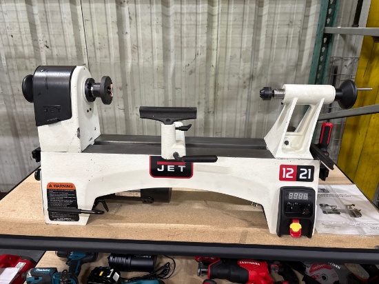 Unused Jet 12in - 21in Variable Speed Bench Top Wood Lathe