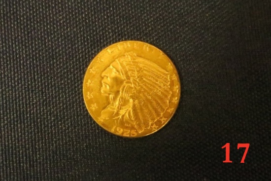 US 1925 Indian Head Gold 1/4-Eagle