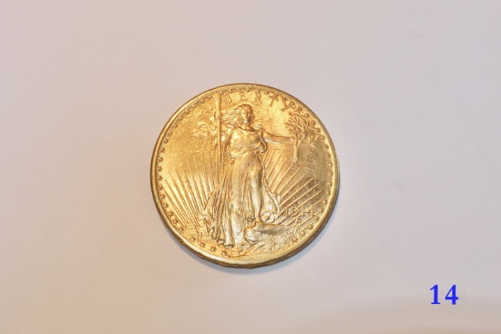 1914 US Gold Double Eagle - St. Gaudens