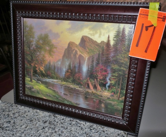 Thomas Kinkade Accent Print w/ COA