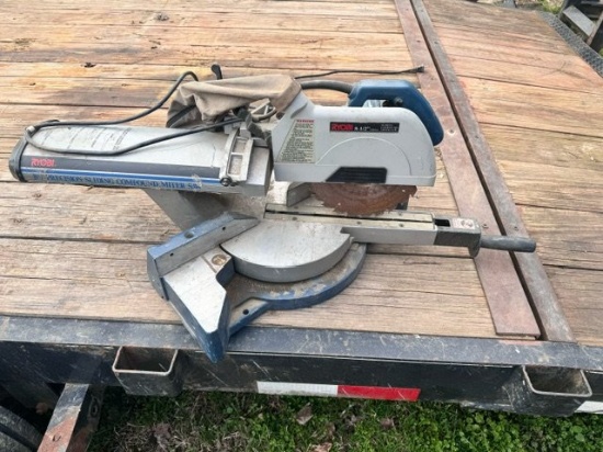 RYOBI PRECISION SLIDING COMPOUND MITER SAW,