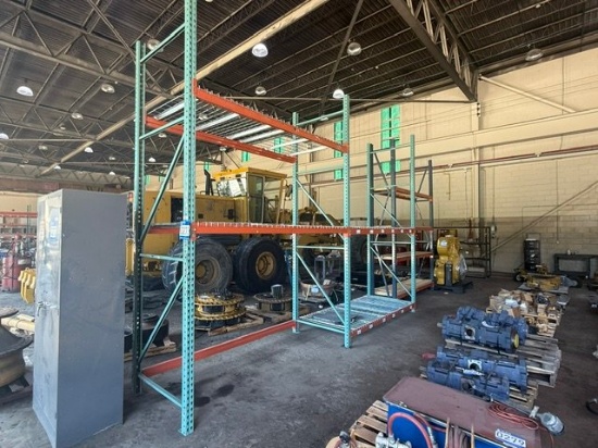 QTY (3) METAL STORAGE RACKS