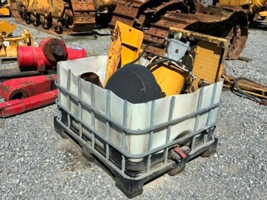 Tote W/ Misc Cat Parts