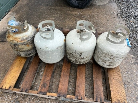Qty (4) Used 5-Gal Propane Tanks