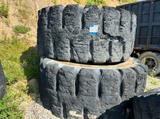 QTY (3) CAT 992 LOADER TIRES