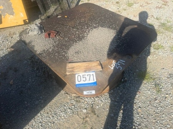 (2) HOMEMADE METAL SHOP TABLES
