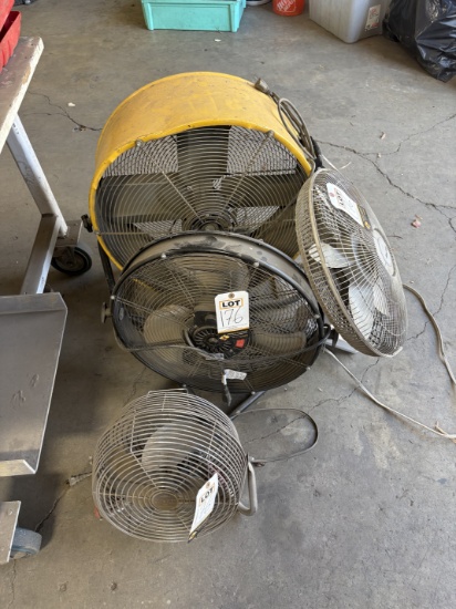 Lot of Assorted industrial Commerical Fans