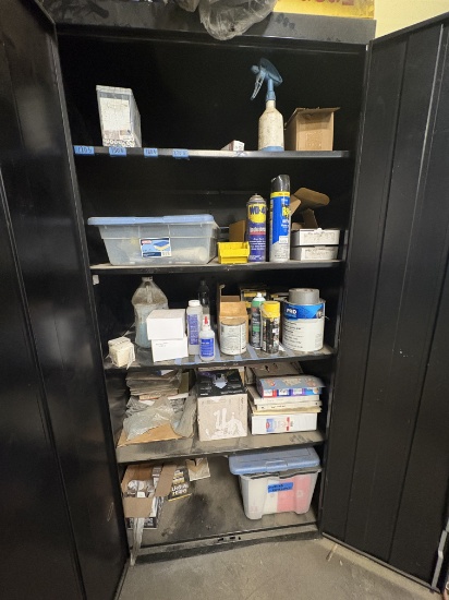 Storage Cabinet With Contents