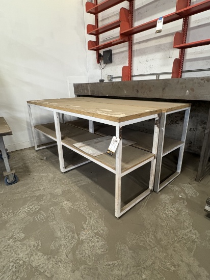 (2) Table Tops Shelves
