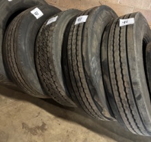 Four Assorted Truck Tires