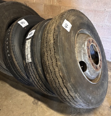 Three Assorted Truck Tires