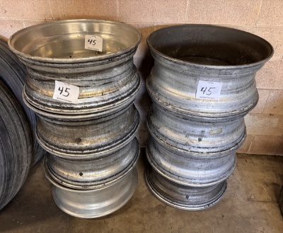 Eight Aluminum Truck Rims