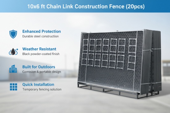 Unused 6x10FT (20pcs) Construction Fencing (Location: Elkton, MD)