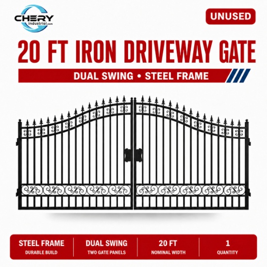 Unused Iron Gate 20' - No Decor with Paper Edge Protector