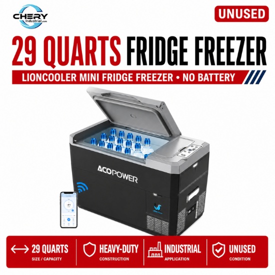 Unused LionCooler Fridge Freezer, 29 Quarts,LionCooler Mini Fridge Freezer, 29 Quarts, no battery