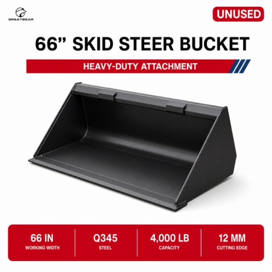 Unused Skid Steer Bucket 66''