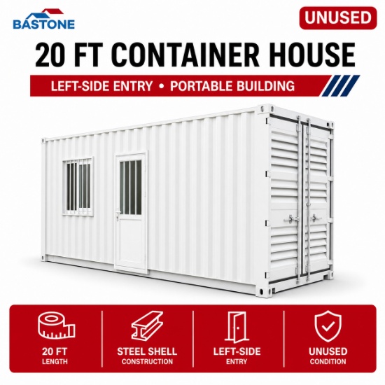 Unused Container House 20FT Door on left side