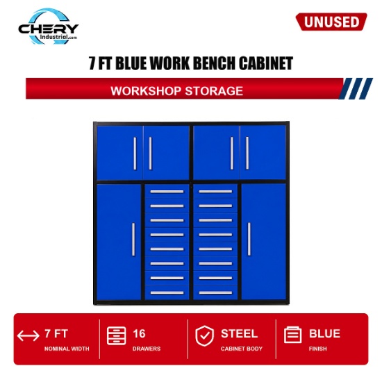 Unused Work Bench 7FT-16D Blue