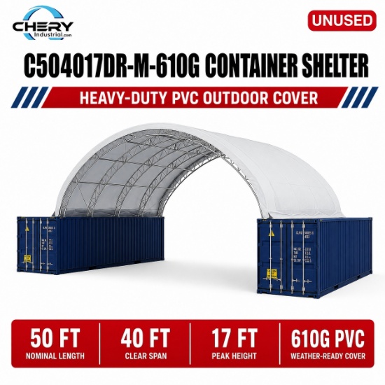 Unused Container Shelter C504017DR-M-610gPVC
