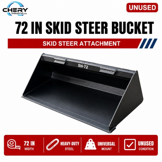 Unused Skid Steer Bucket 72''