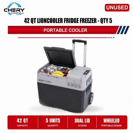 Unused LionCooler Fridge Freezer, 42 Quarts, no battery (Qty. 5)
