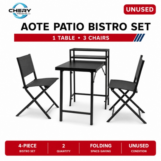 Unused Aote Patio Bistro Set (Qty. 2)