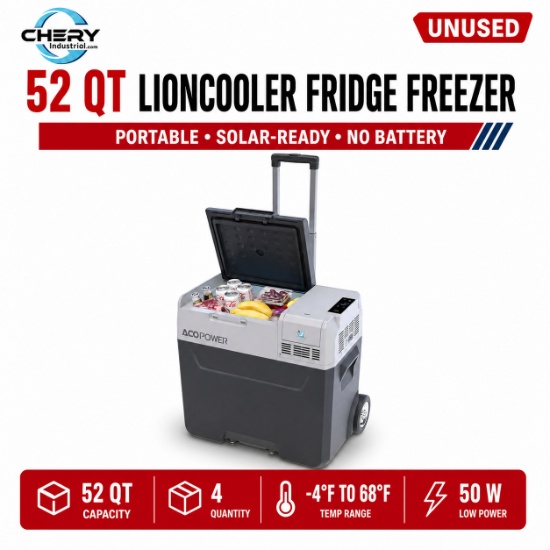 Unused LionCooler Fridge Freezer, 52 Quarts, no battery (Qty. 4)