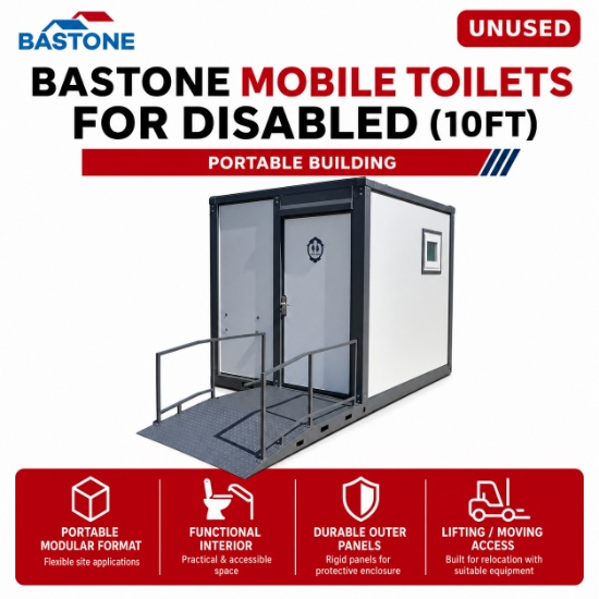 Unused Mobile Toilets For Disabled (10FT)