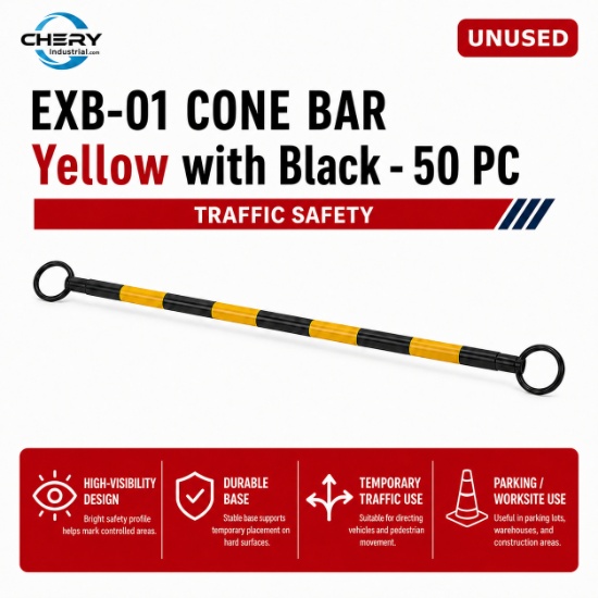 Unused EXB-01 CONE BAR Yellow with Black 50 pc