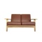 Hans Wegner for GETAMA GE-290/2 Two-Seat Plank Sofa in Leather
