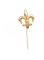 14K Gold Fleur-de-Lis Pin Brooch