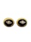 14K Gold Black Onyx and Diamond Earrings