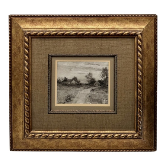 Edward Loyal Field - Rural Landscape with Cottages