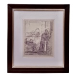 Anne Neumark - Interior Scene with Multiple Figures